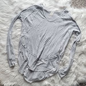 Free People grey thermal tunic
